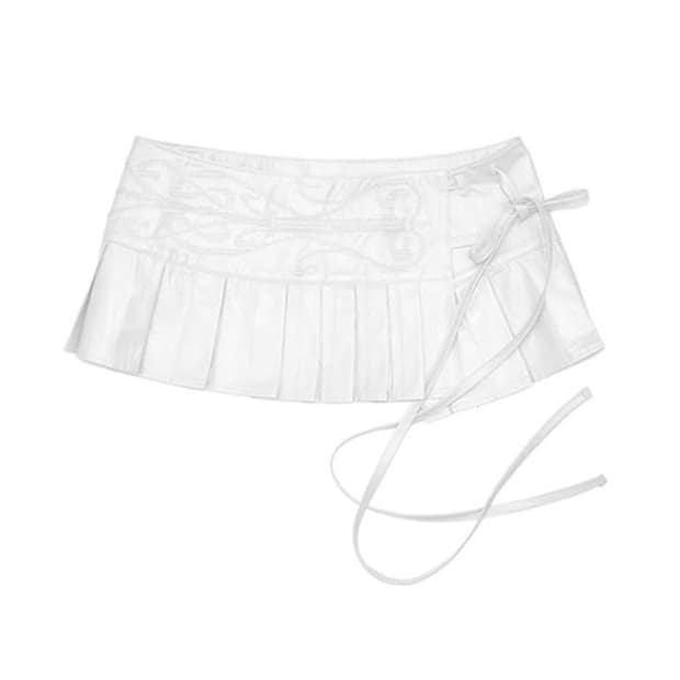 본네 EMBROIDERED PLEATED SKIRT