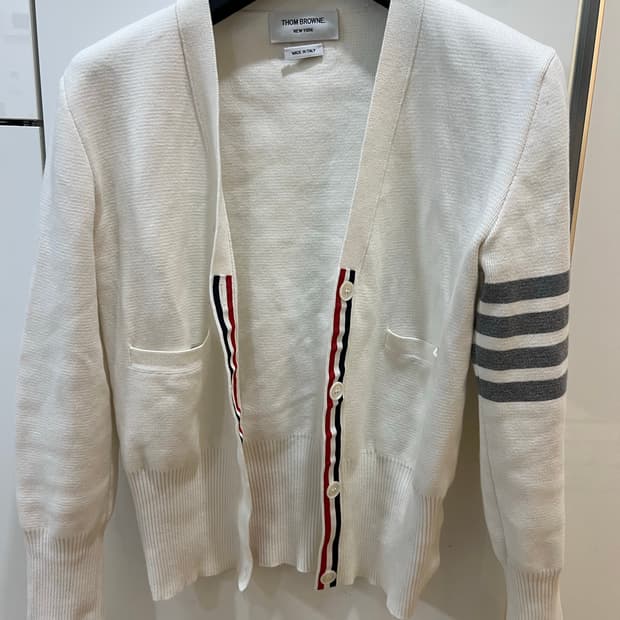 톰브라운 여성 밀라노스티치가디건 42 