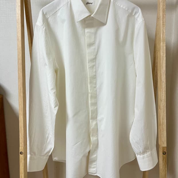 브리오니 화이트 셔츠 48/19 정품