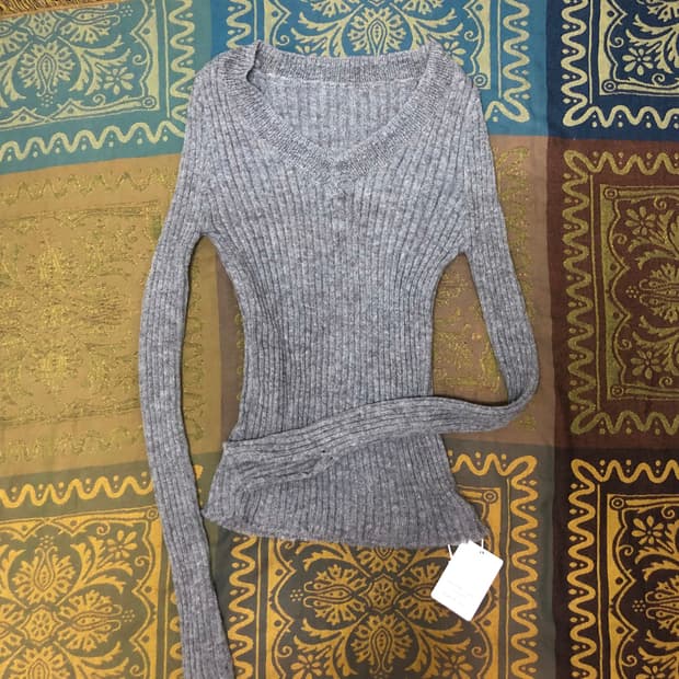 vintage gray knit