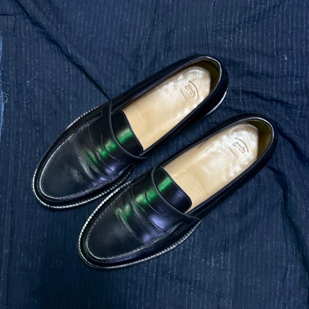 그라더스 로퍼 01 레더 블랙 43