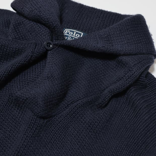 Polo 90s Pima Cotton Shawl Collar Knit