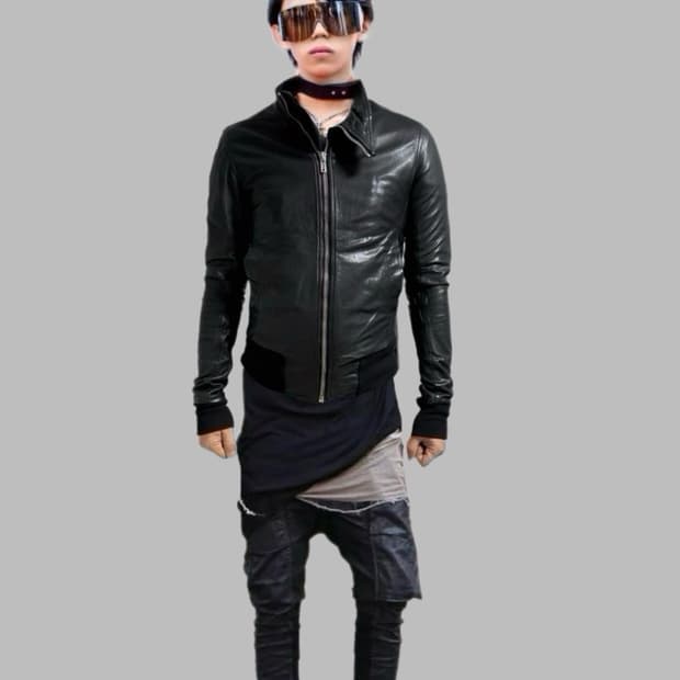 릭오웬스 몰리노 램스킨 자켓