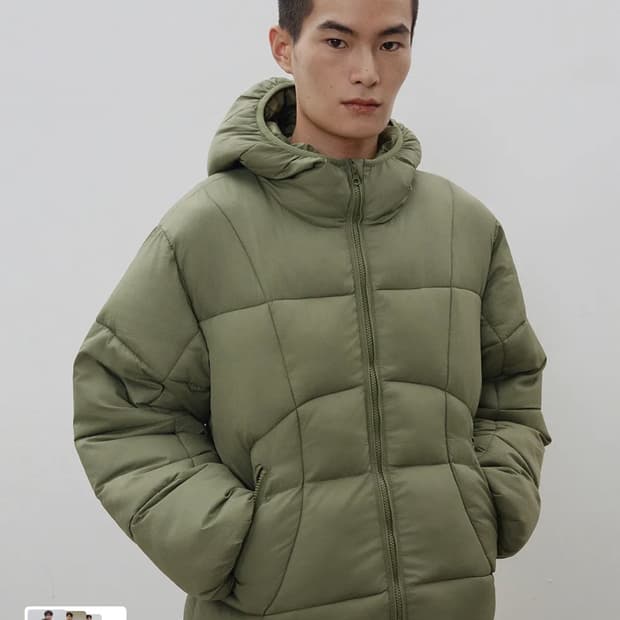 르아르 바라클라바 푸퍼 후드 패딩