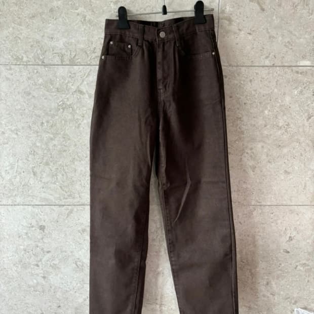 갈색 면바지 갈색 데님바지 브라운 바지