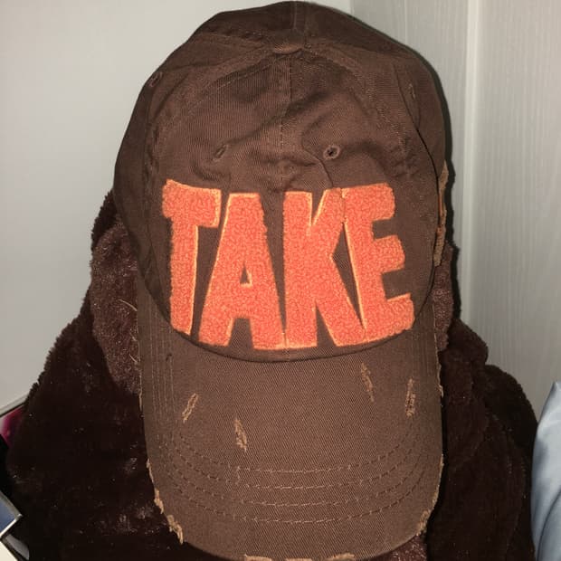 (VIN)빈티지 TAKE 캡모자 브라운