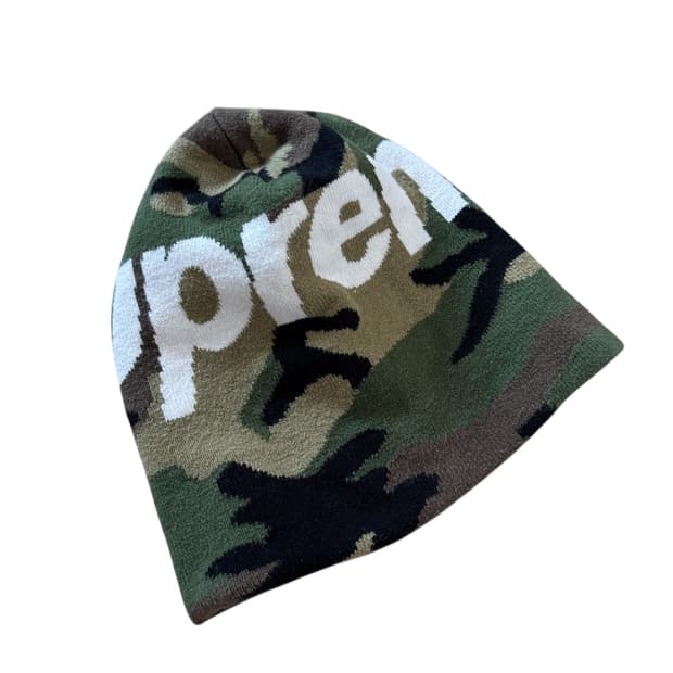 슈프림 빅로고 카모 비니