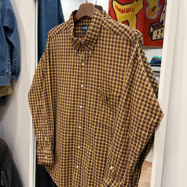 90-00s Polo RL 폴로 랄프로렌 옥스퍼드 올드 체크 빅셔츠