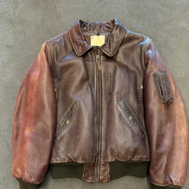 찰스 쉐비뇽 80s 리얼 가죽 자켓