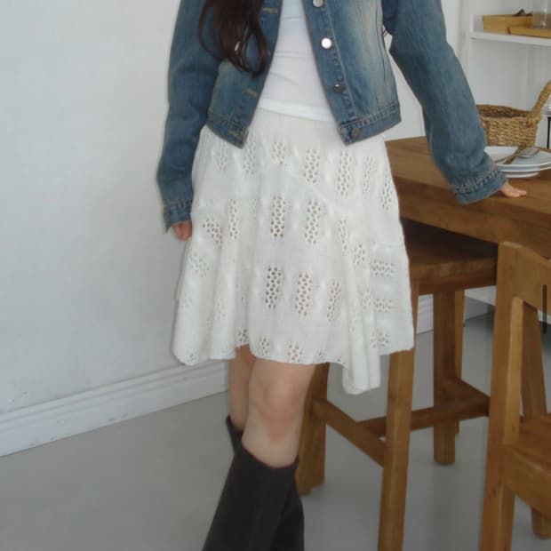 bohem knit skirt