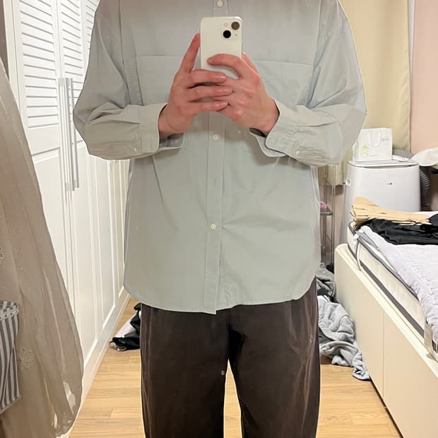 노드아카이브 레이지 빅 셔츠 피스타치오 0사이즈