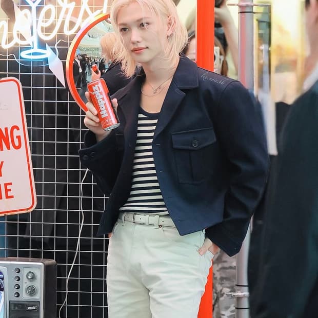 렉토 26SS 시그니쳐 밀리터리 코튼 자켓 빈티지 네이비