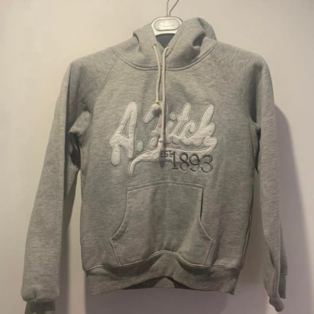 [L] 아메리칸아웃피터스 그레이 기모 후드