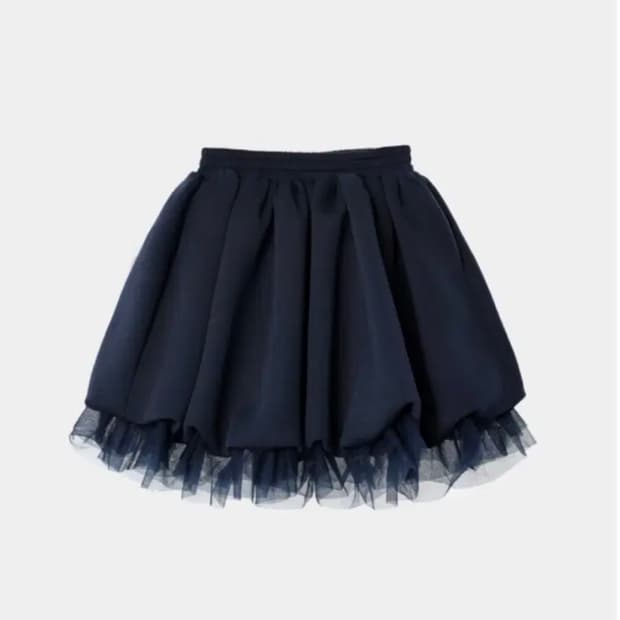 생긴스튜디오 jersey balloon shah skirt navy