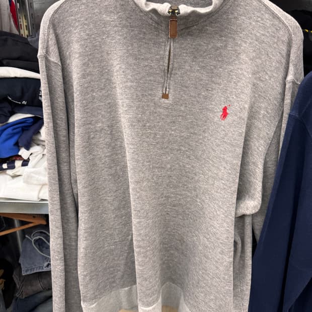 폴로 코튼 반집업 