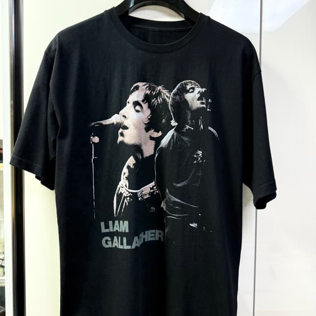 오아시스 리암갤러거 빈티지 밴드 티셔츠