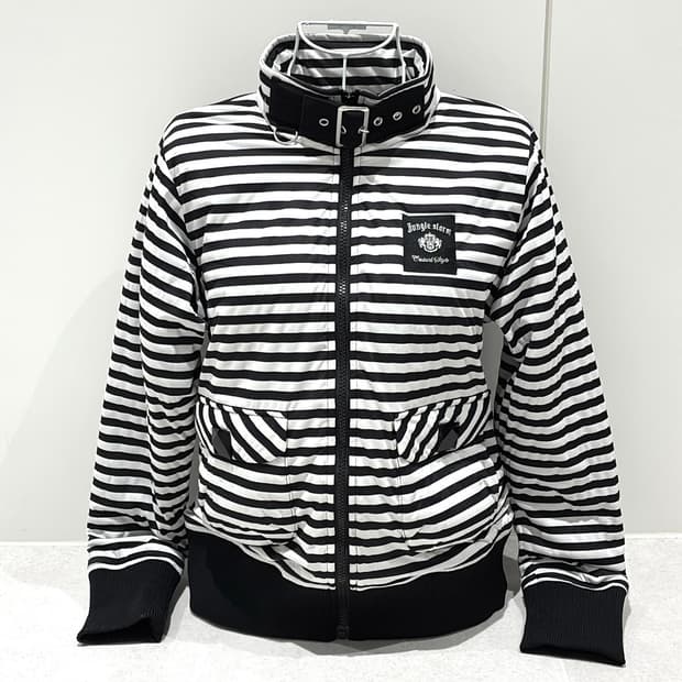 펑크 넥버클 포켓 패딩집업