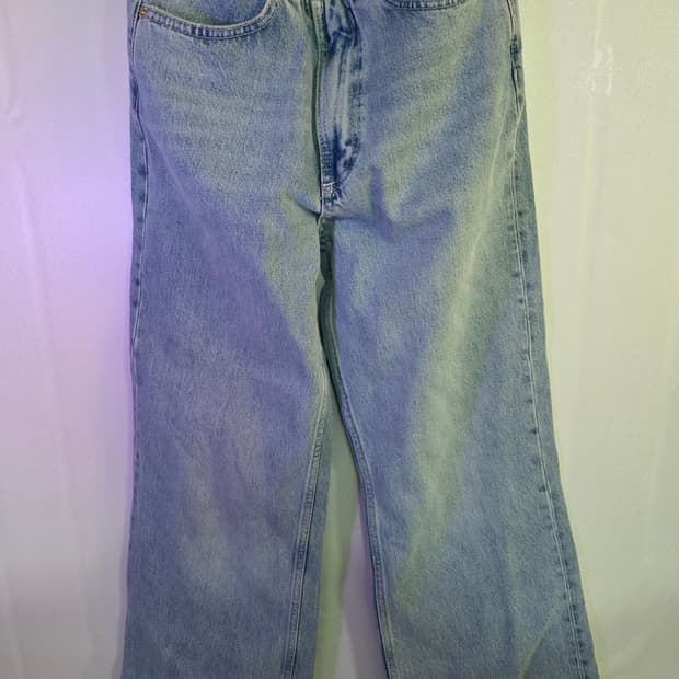 ZARA 연청 와이드 데님 팬츠/ EUR 36/총장99/허리38