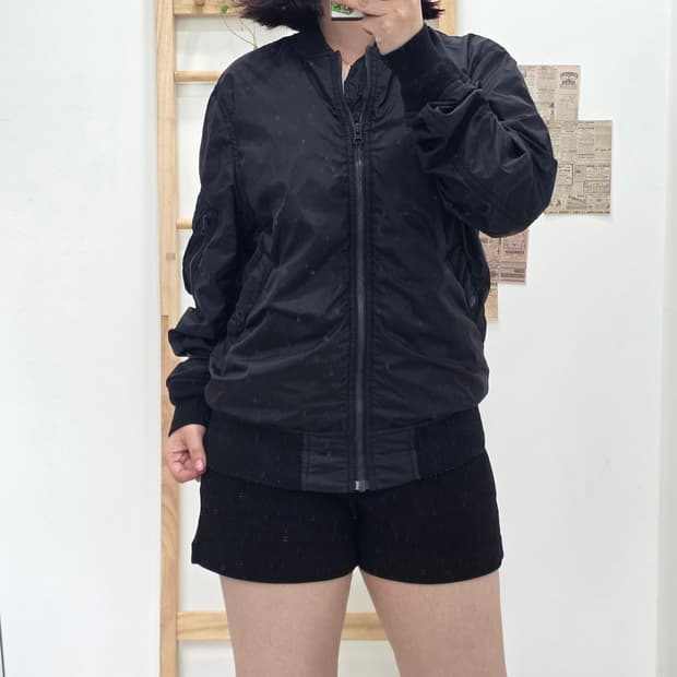 [프립]M/알파인더스트리 항공점퍼 블랙