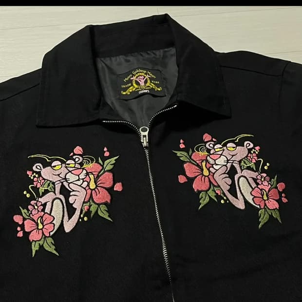 희귀 빈티지 핑크팬더x참스 콜라보 자켓