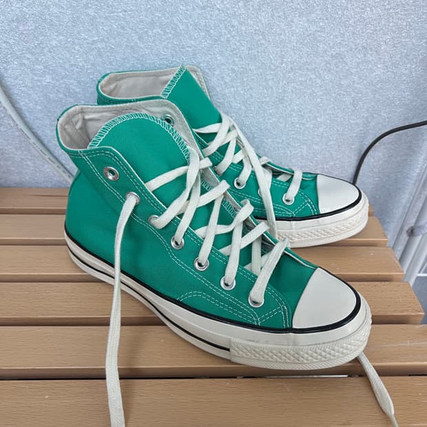컨버스 척테일러 올스타 하이 코트그린 (245mm)