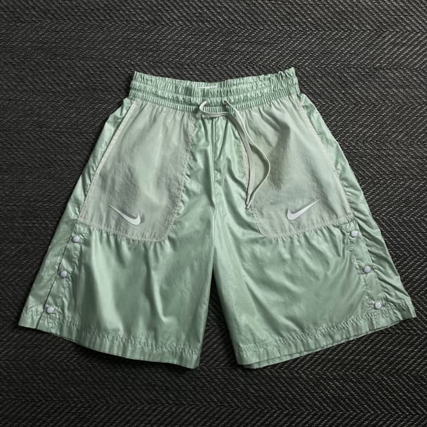 나이키 우먼스 더블 스우시 나일론 러닝팬츠o 4184