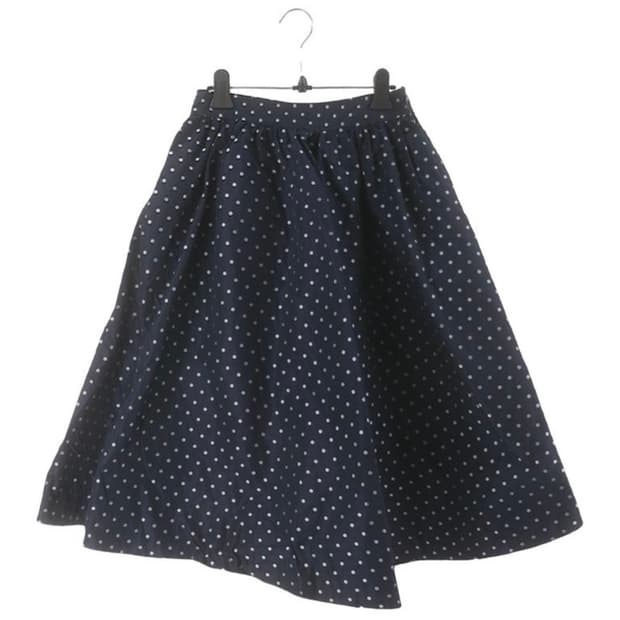 도트 미디스커트