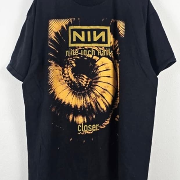 (rep) 빈티지 나인 인치 네일스 밴드 페이딩 티셔츠ye