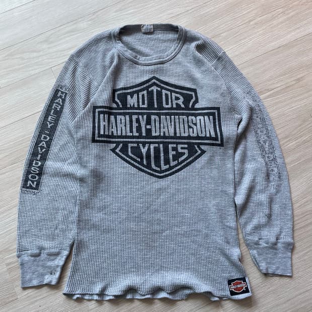80s harley davidson thermal long sleeve