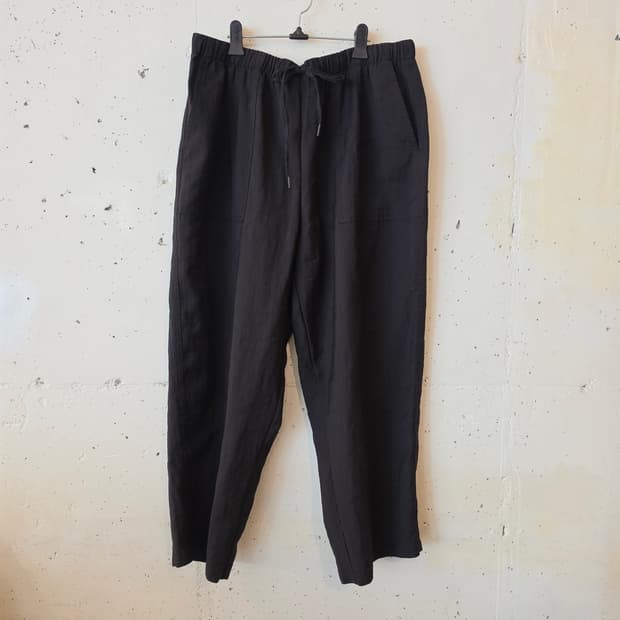 ZARA 자라 우먼 컬렉션 블랙 풀랭스 밴딩 팬츠 XL