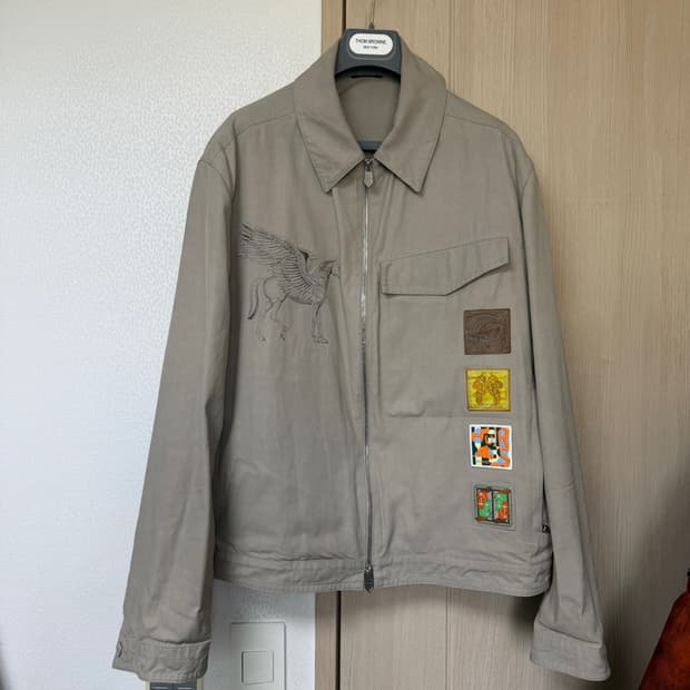 [54] 에르메스 스퀘어 아이콘 트러커 자켓