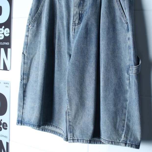 (L-XL) 디미트리블랙 반바지 팬츠 버뮤다 데님 청-P10723