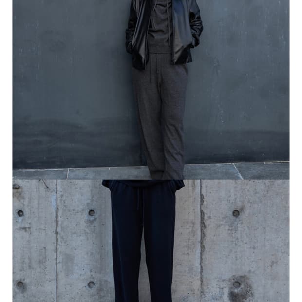 머듈 니트 팬츠 블랙 2 