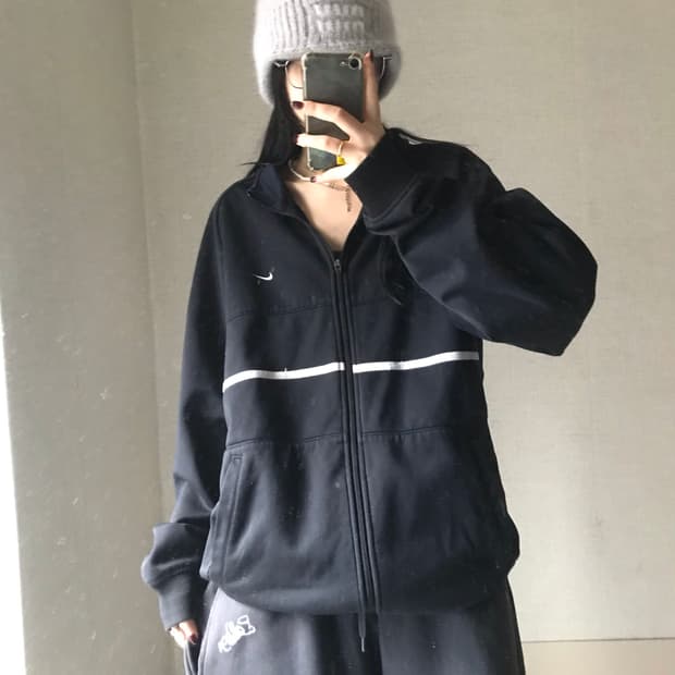 나이키 블랙 오버핏 져지