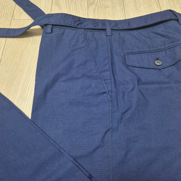 Prada 프라다 네이비 벨티드 팬츠