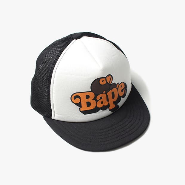 BAPE "White Mesh Cap"