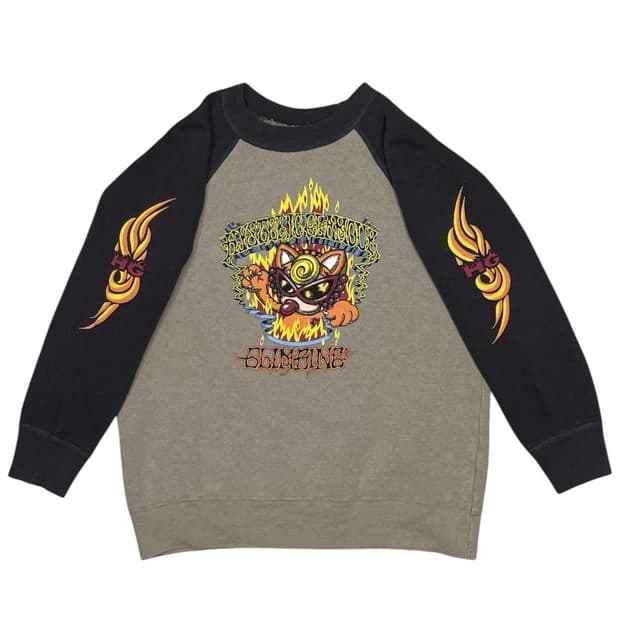 히스테릭 글래머 아카이브 불꽃 맨투맨 스웨터