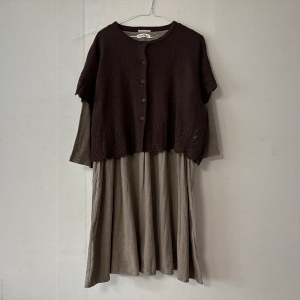 사만사모스 가디건 베스트+sm2원피스