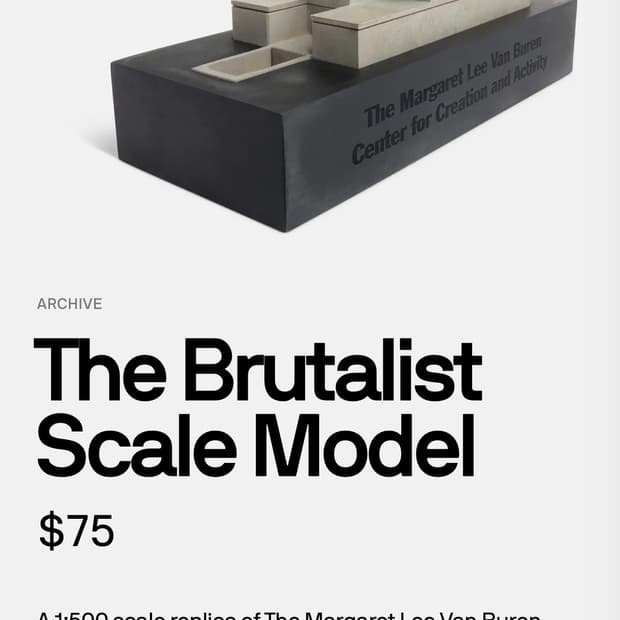 A24 브루탈리스트 스케일 모델 마거릿 밴 뷰런 센터