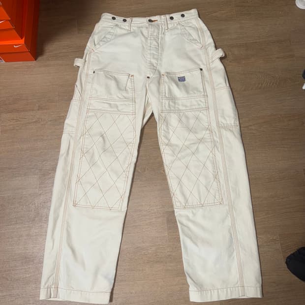 캐피탈 씬 캔버스 럼버 팬츠 키나리 1사이즈