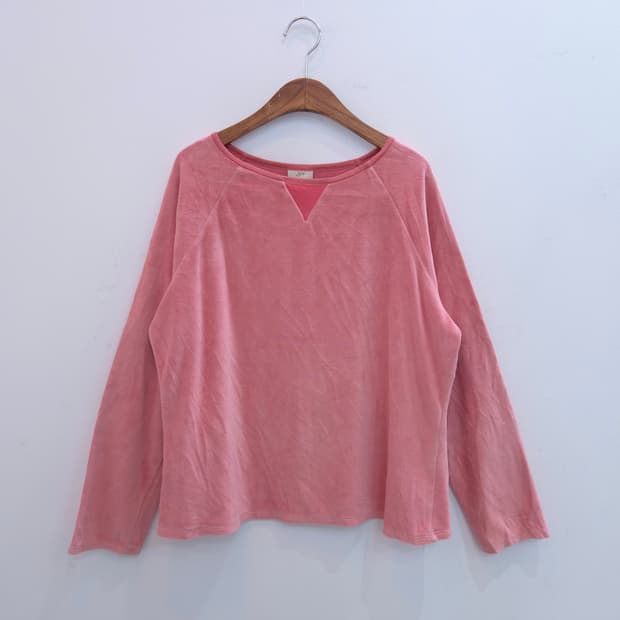 American Vintage 빈티지 코랄핑크 스웨트 탑