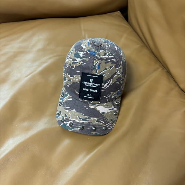 슈프림 언더커버 6패널 볼캡 모자 스터드 카모