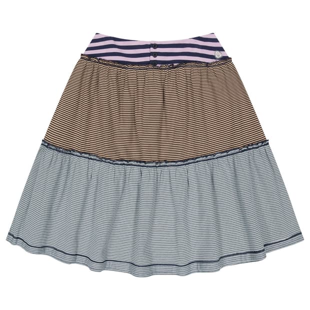 코이세이오 스트라이프 미디 스커트 퍼플