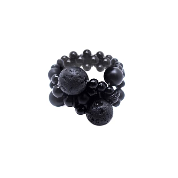 PERLA RING BLACK