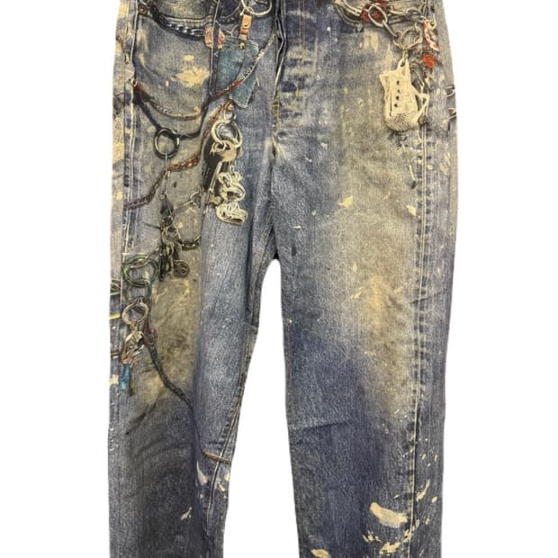 아크네스튜디오 프린팅 데님팬츠