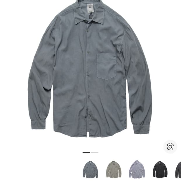 [3] 폴리테루 텐코 루즈드 셔츠 블루그레이002