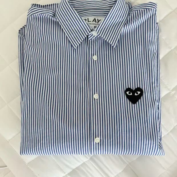 꼼데가르송 스트라이프 셔츠