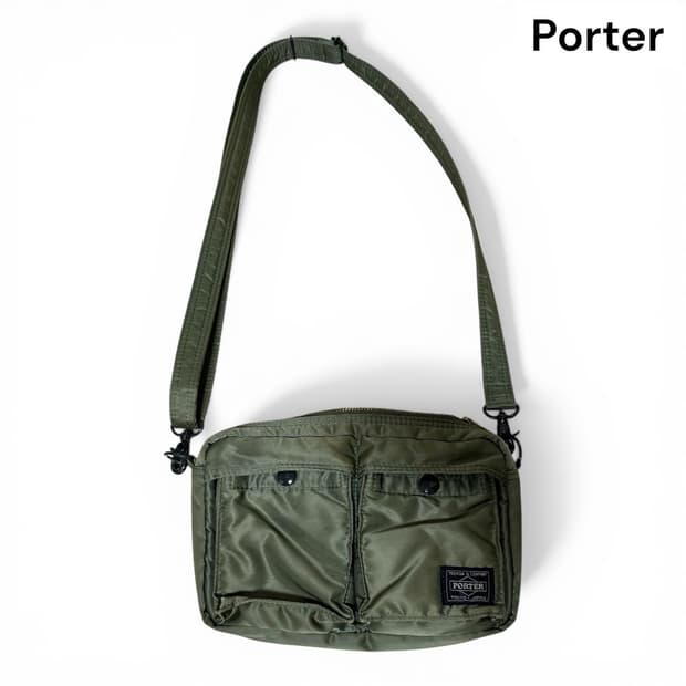요시다포터 탱커 숄더백 세이지그린 (small size)