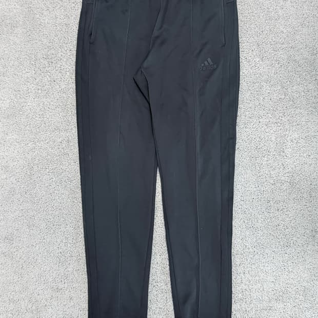(L) 아디다스 삼선 핀턱 트레이닝 팬츠 블랙