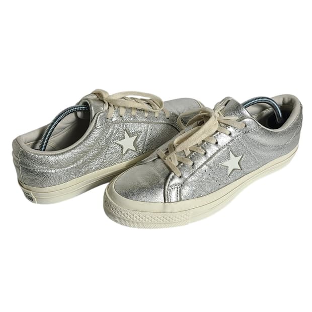 250) CONVERSE 컨버스 원스타 메탈릭 레더 실버